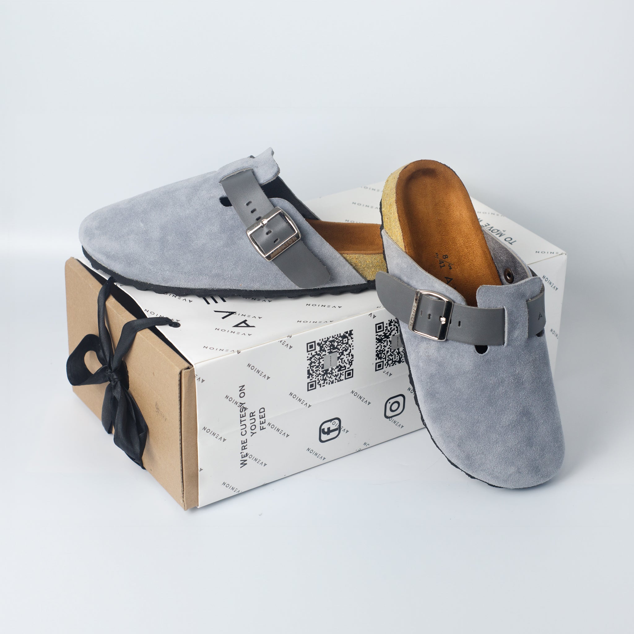 Avenion Boston Clog Gray
