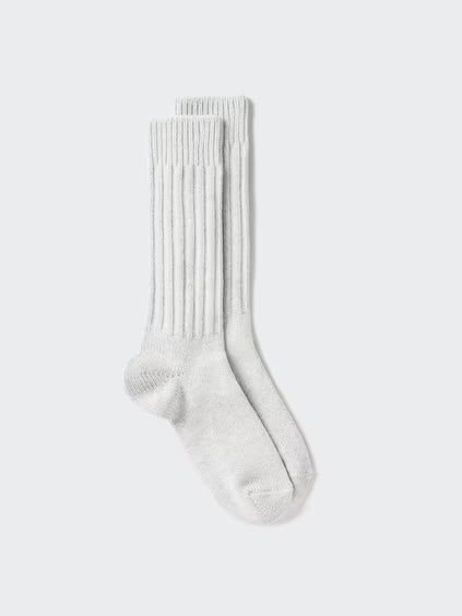 White sock on a light gray background
